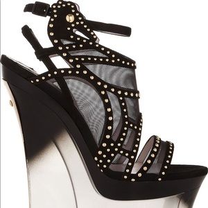 VERSACE Plexiglass-Heel Platform Wedge O.B.O
